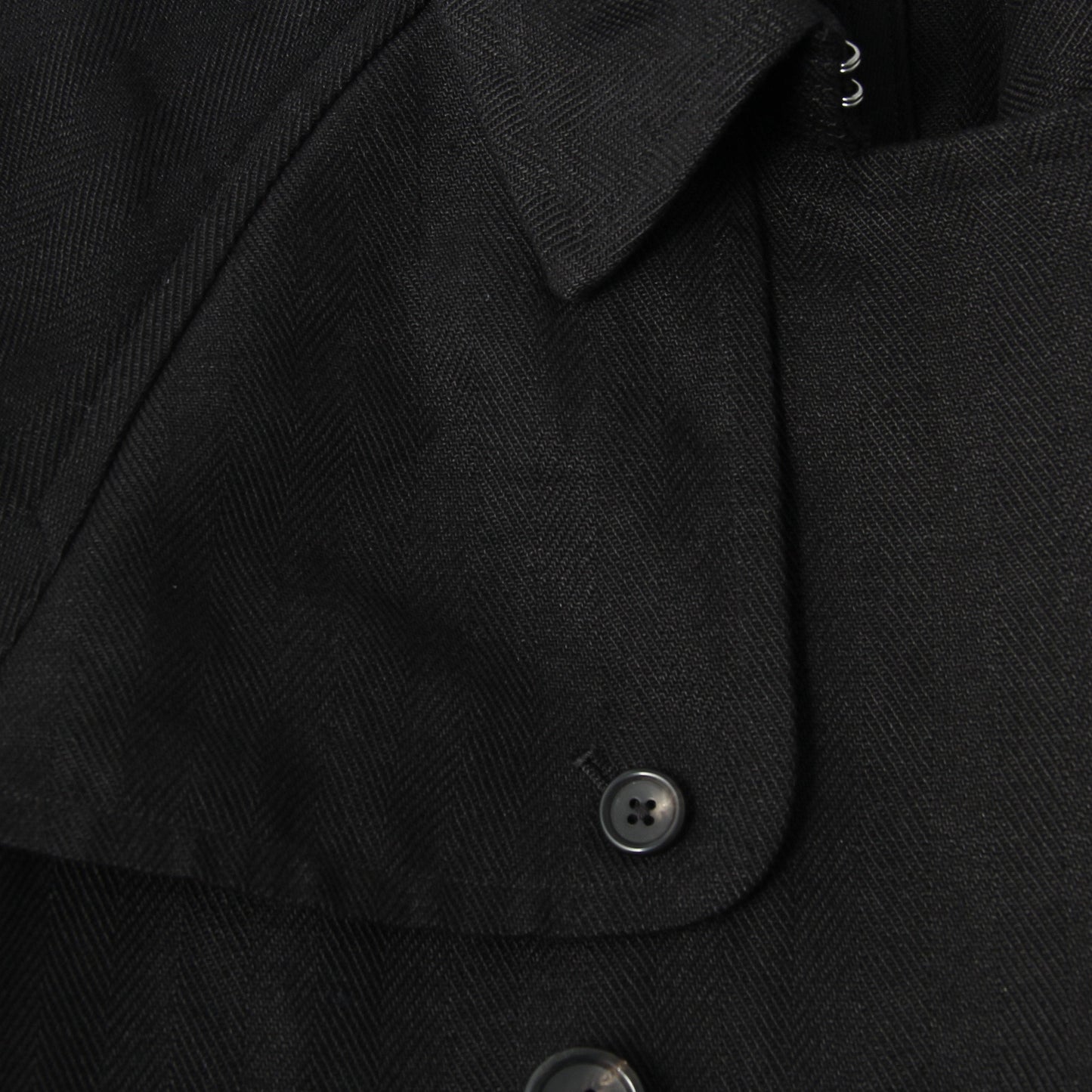 HEAVY HERRINGBONE LINEN COAT