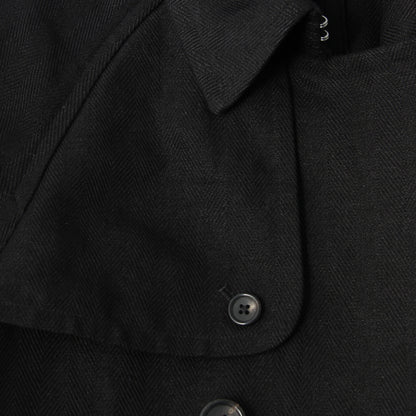 HEAVY HERRINGBONE LINEN COAT