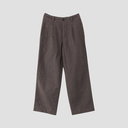 CHEF CHECK COTTON LINEN TROUSERS