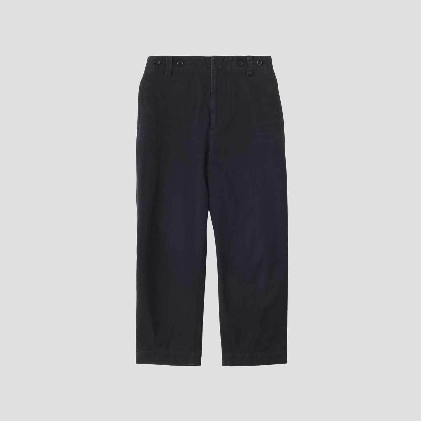 DENSE COTTON TWILL TROUSERS