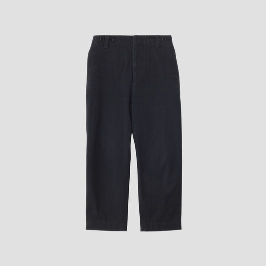 DENSE COTTON TWILL TROUSERS
