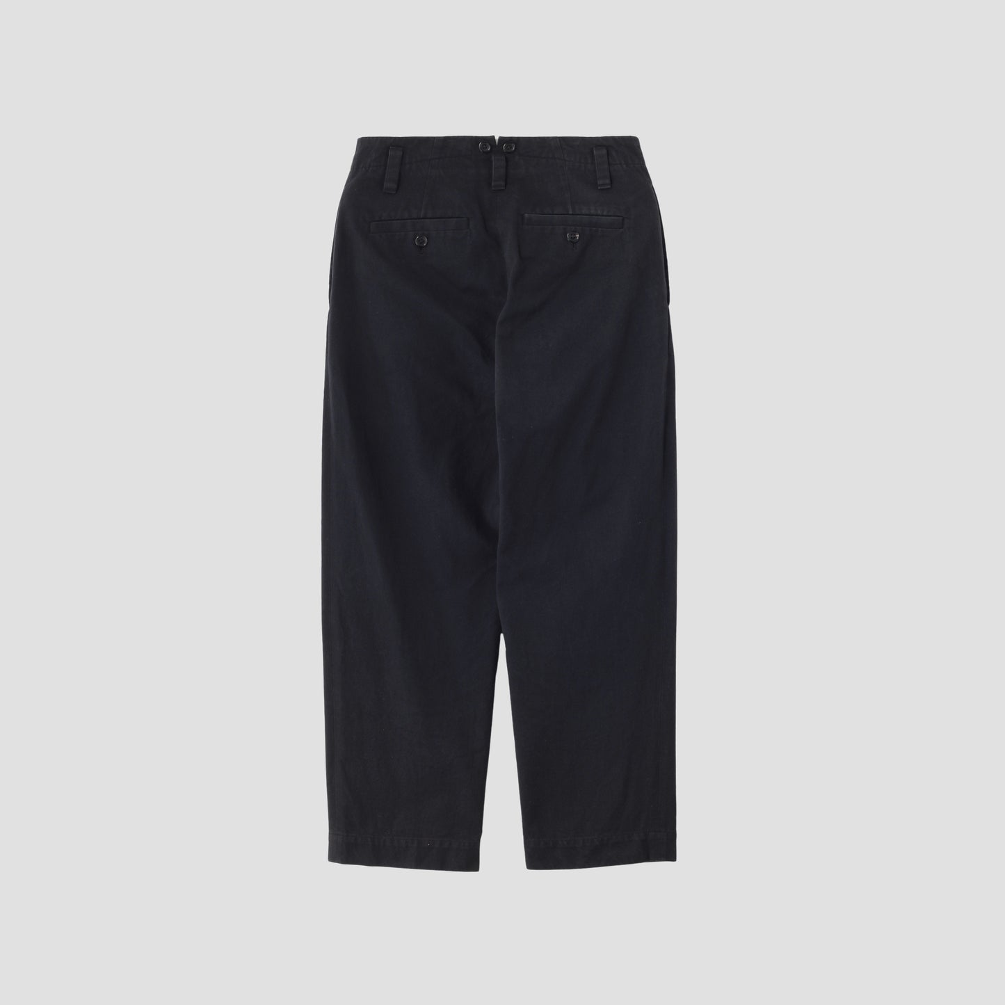 DENSE COTTON TWILL TROUSERS