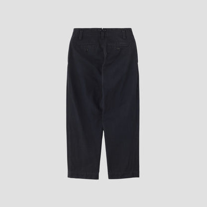 DENSE COTTON TWILL TROUSERS