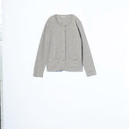 WOOL COTTON CARDIGAN KNIT