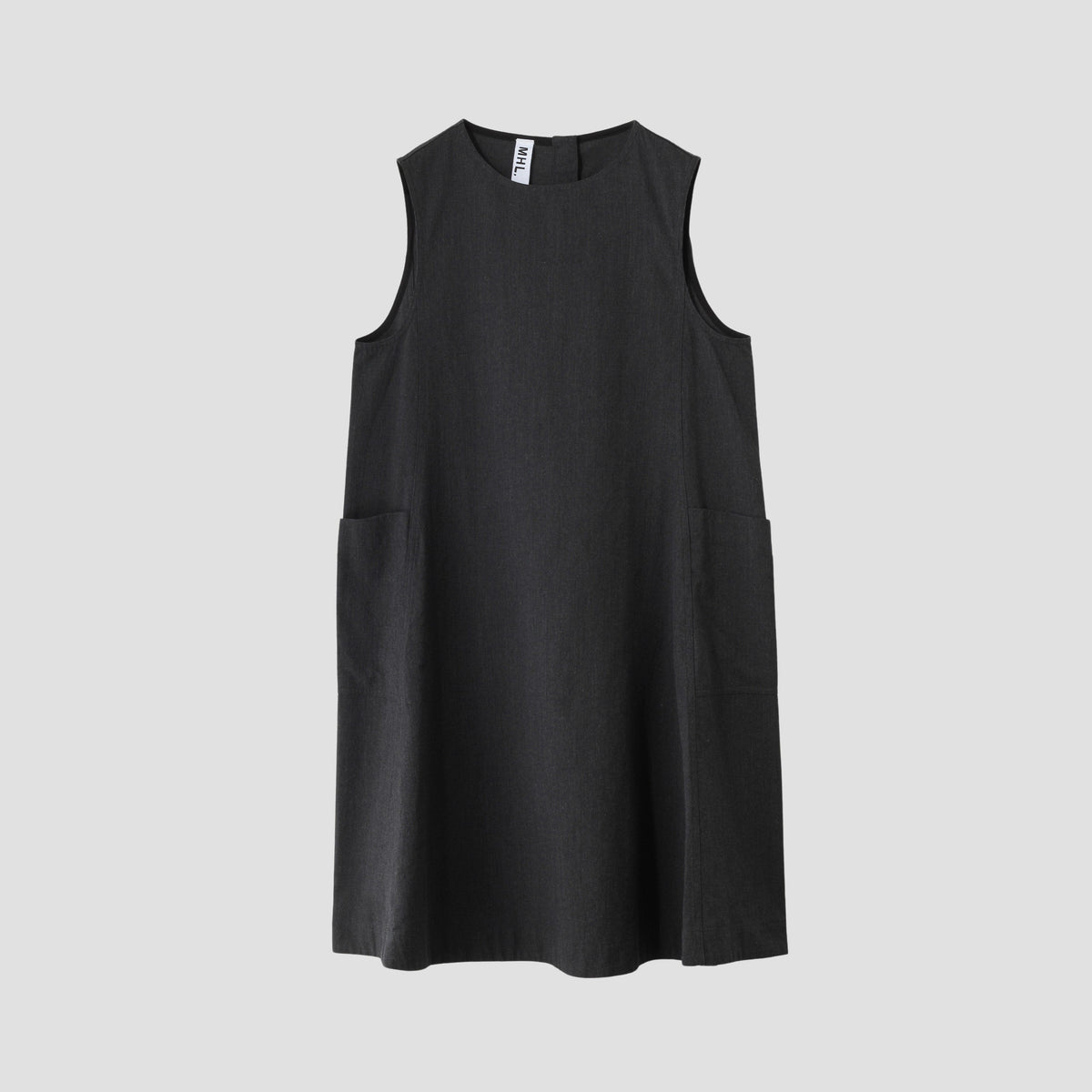 WOOL COTTON TWILL DRESS