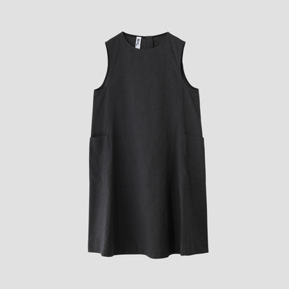 WOOL COTTON TWILL DRESS