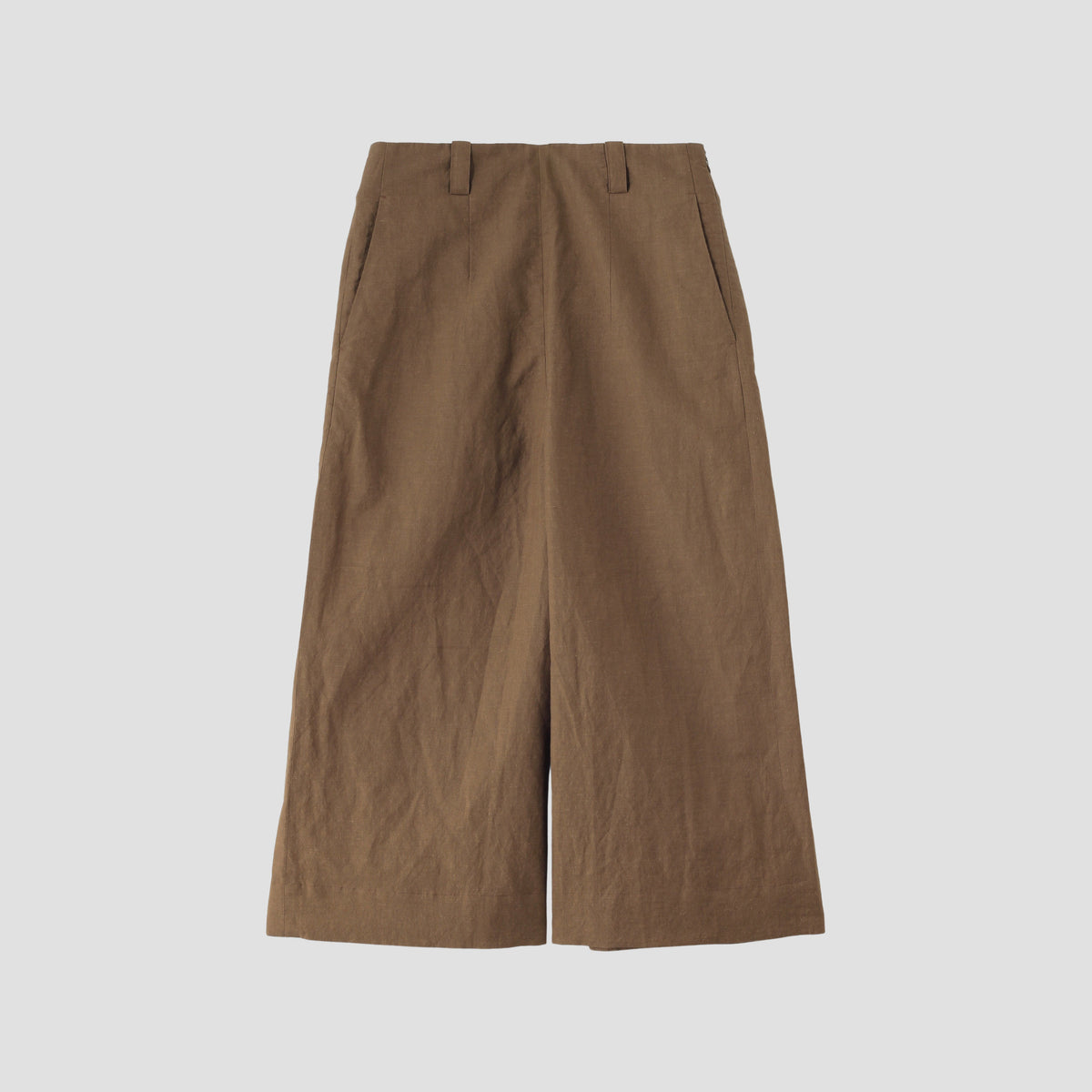 YARN DYE WOOL LINEN TROUSERS