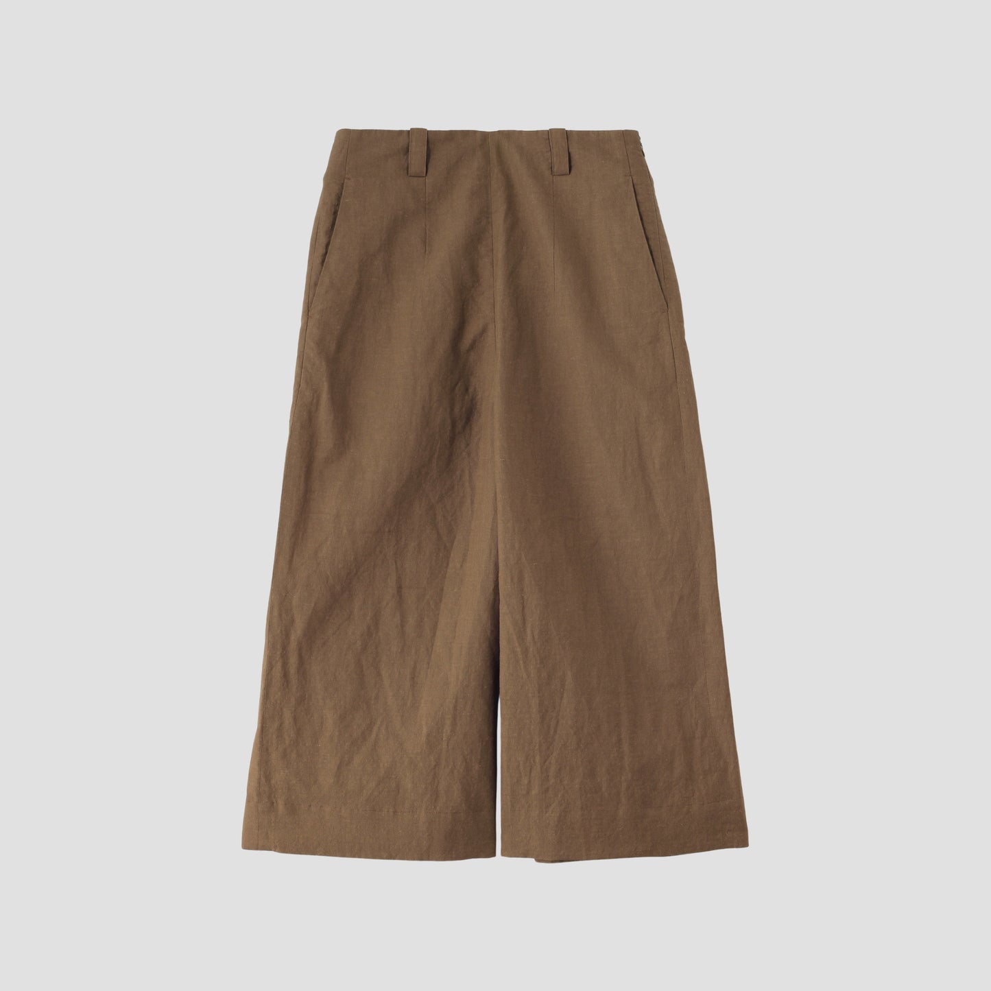 YARN DYE WOOL LINEN TROUSERS