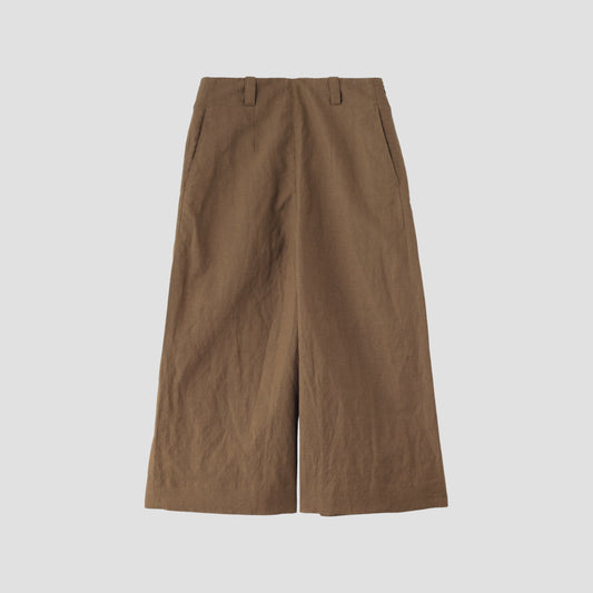 YARN DYE WOOL LINEN TROUSERS