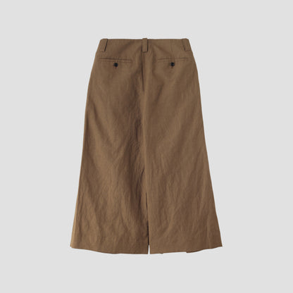 YARN DYE WOOL LINEN TROUSERS