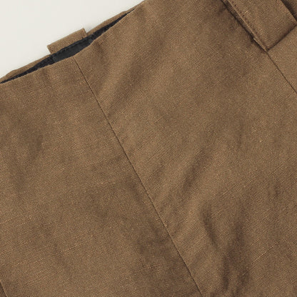 YARN DYE WOOL LINEN TROUSERS