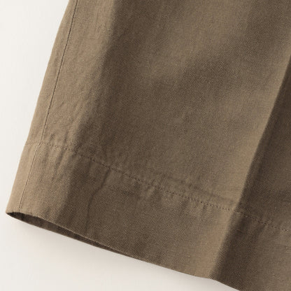 HIGH TWIST LINEN COTTON TWILL TROUSERS