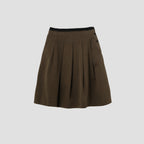 WOOL COTTON HEAVY TWILL SKIRT