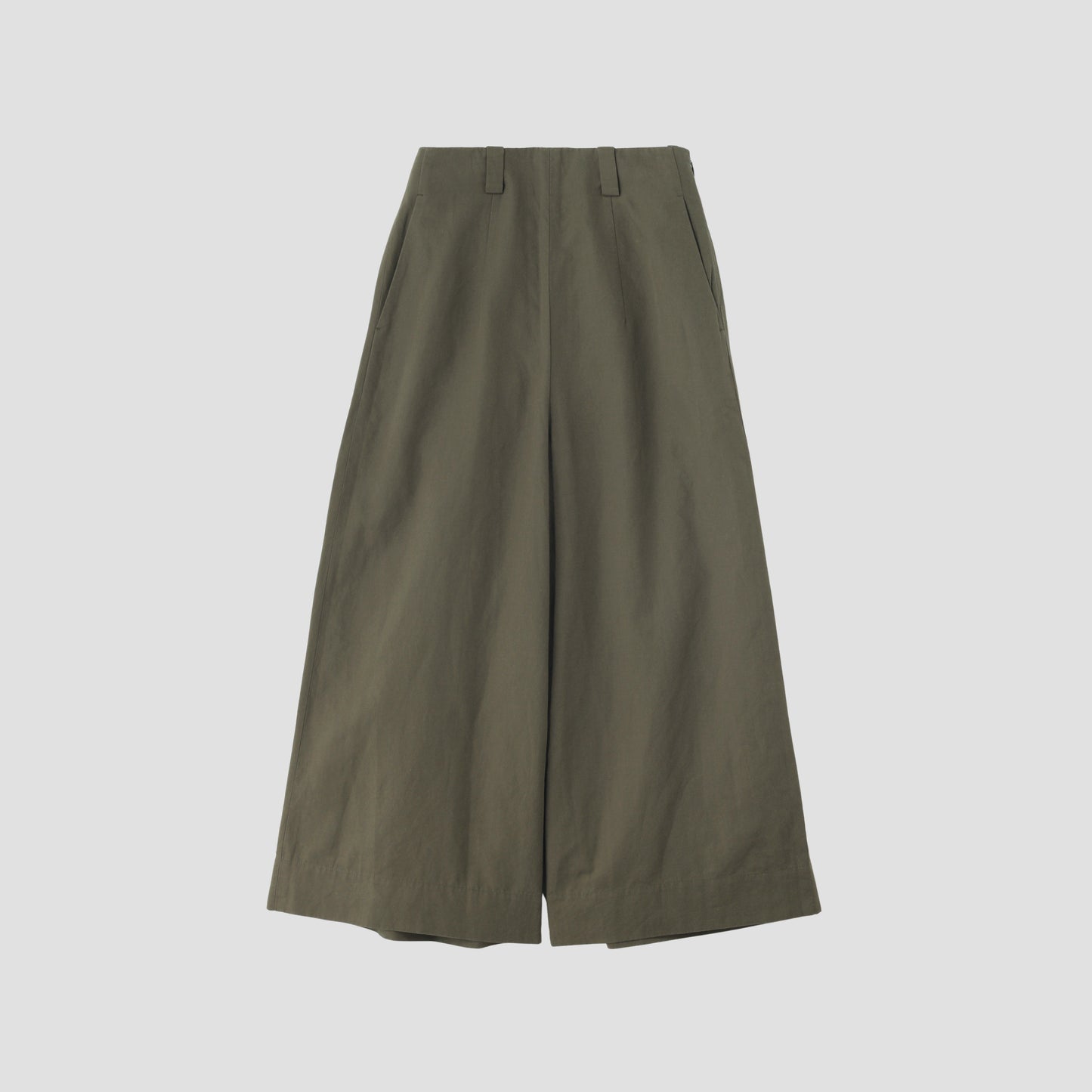 PLAIN WEAVE COTTON LINEN TROUSERS