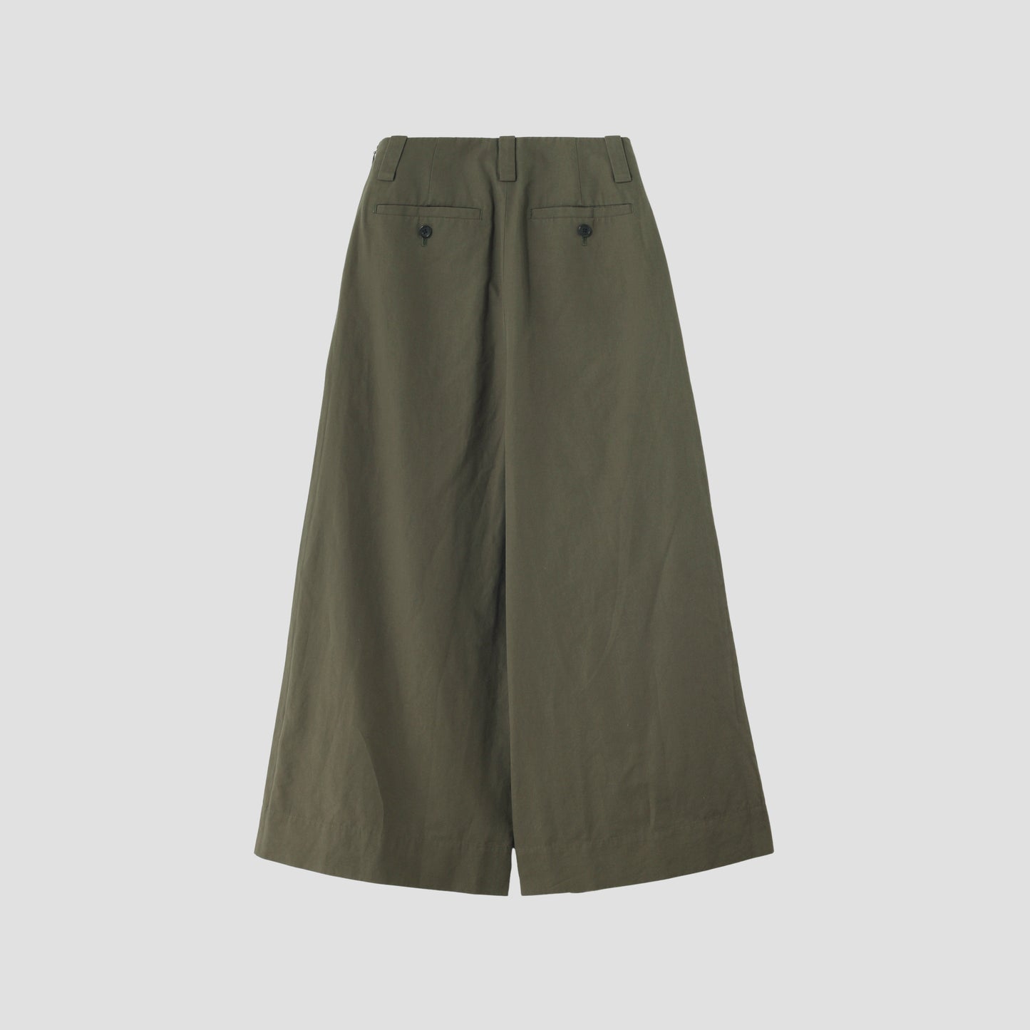 PLAIN WEAVE COTTON LINEN TROUSERS