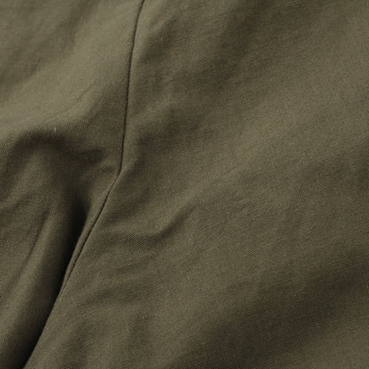 PLAIN WEAVE COTTON LINEN TROUSERS