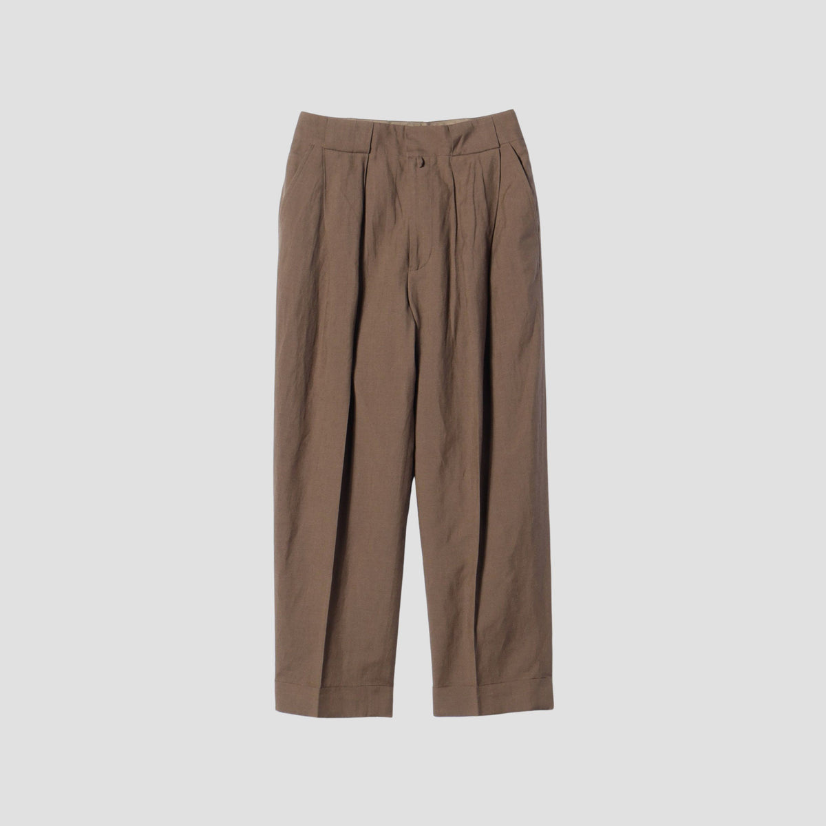 SOFT WOOL LINEN TROUSERS