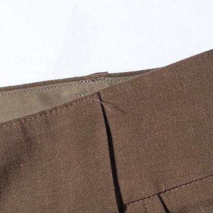SOFT WOOL LINEN TROUSERS