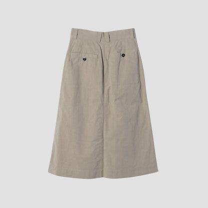COTTON LINEN PLAIN WEAVE SKIRT