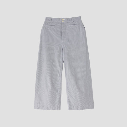 HAIRLINE COTTON TROUSERS