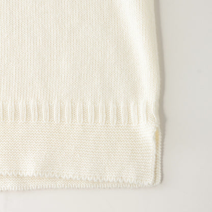 V NECK GUERNSEY KNIT