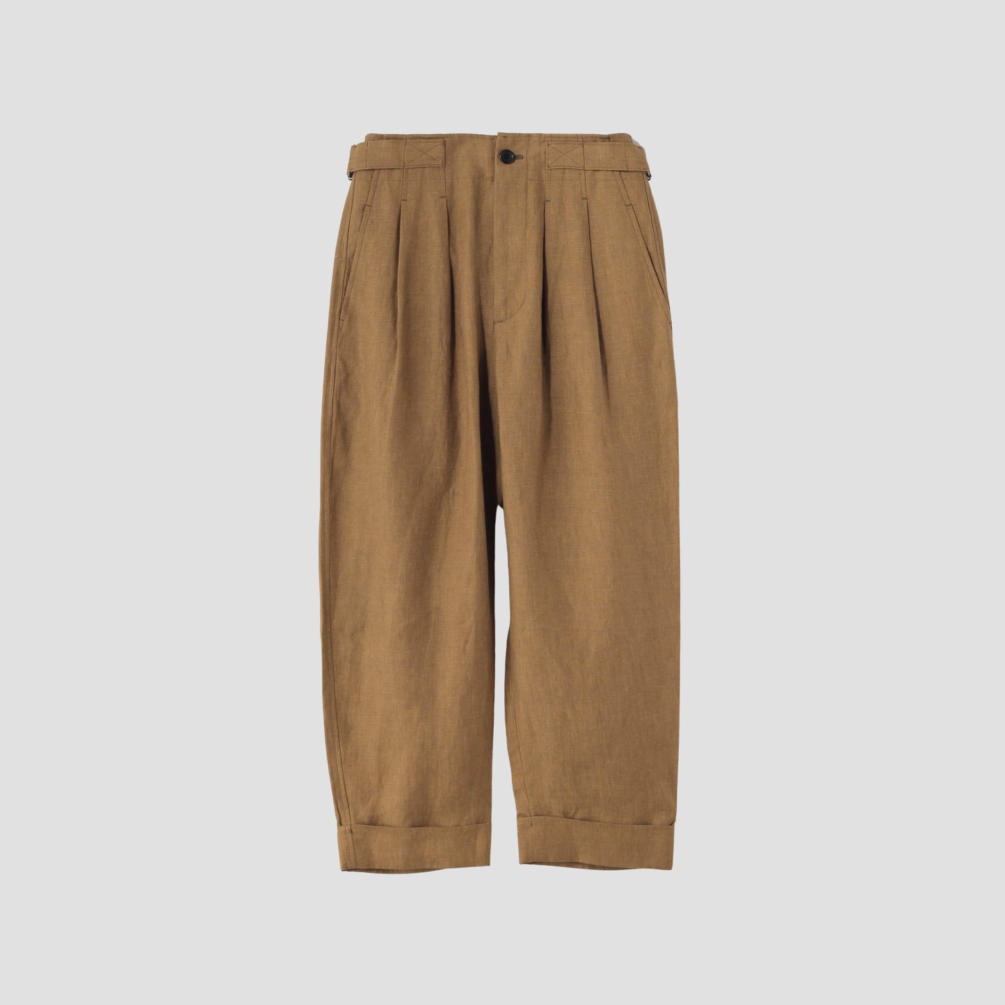 YARN DYED LINEN TROUSERS