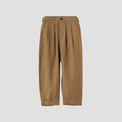 YARN DYED LINEN TROUSERS