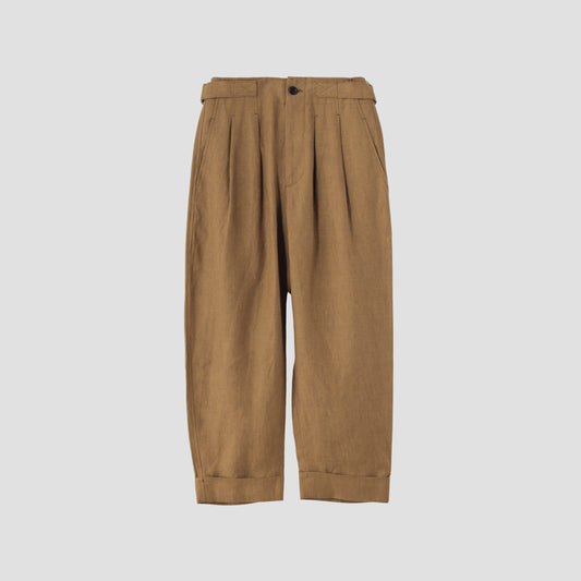 YARN DYED LINEN TROUSERS