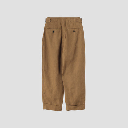YARN DYED LINEN TROUSERS