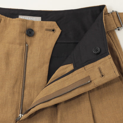 YARN DYED LINEN TROUSERS