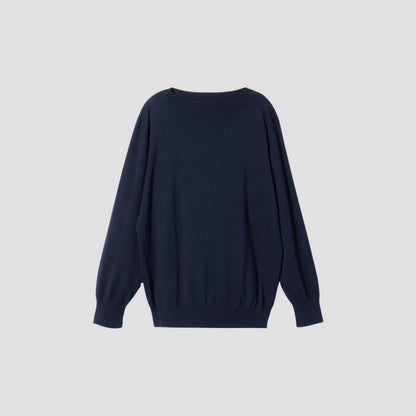 FINE COTTON WOOL JUMPER KNIT