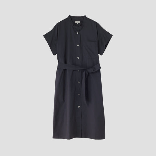 COTTON SILK CHAMBRAY DRESS