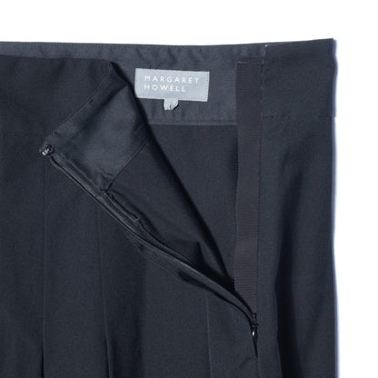 FINE WOOL COTTON TWILL SKIRT