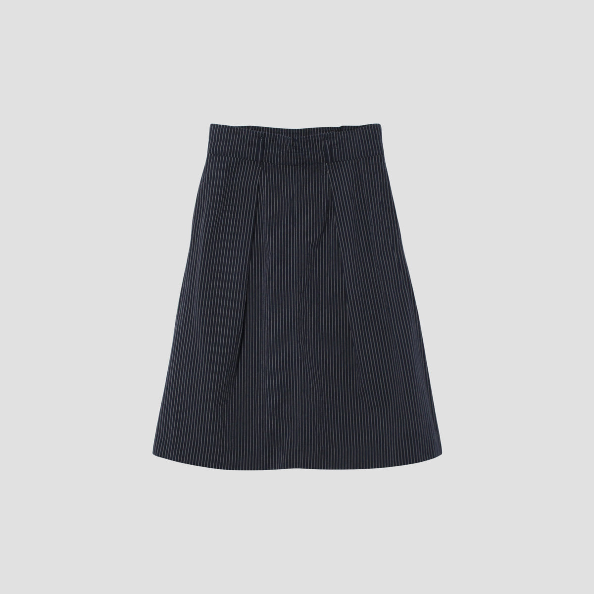 COTTON LINEN STRIPE SKIRT