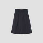 COTTON LINEN STRIPE SKIRT