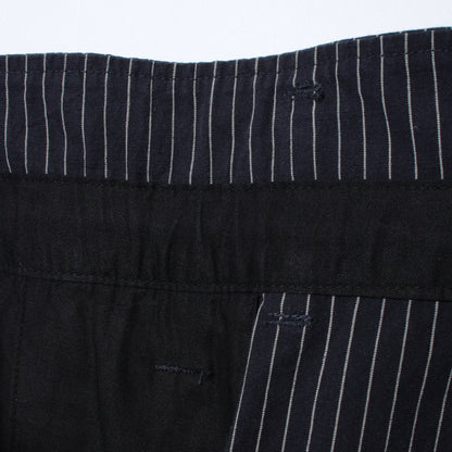 COTTON LINEN STRIPE SKIRT