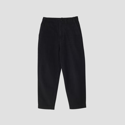 WORN LINEN COTTON DRILL TROUSERS