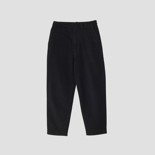 WORN LINEN COTTON DRILL TROUSERS