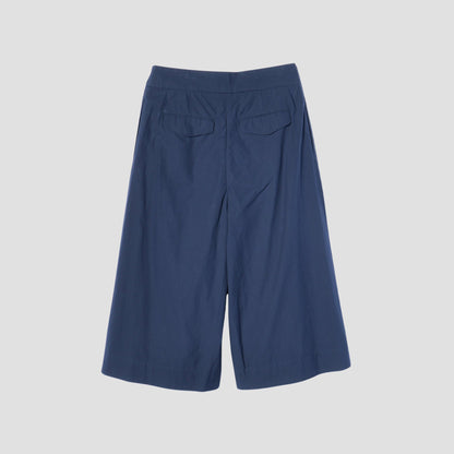 WASHED COTTON POPLIN TROUSERS