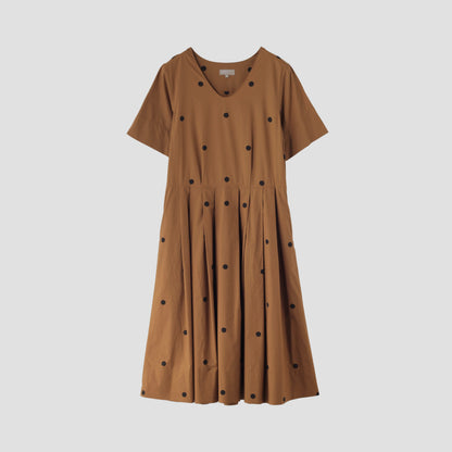 BIG SPOT COTTON DRESS