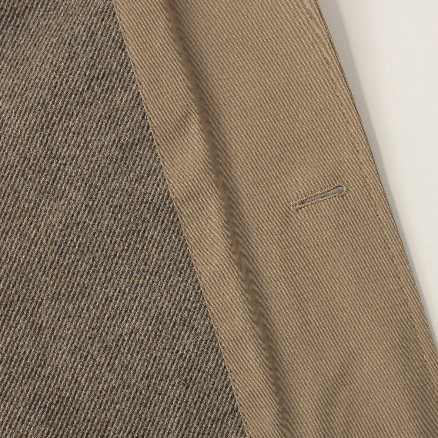 WOOL COTTON GABARDINE COAT