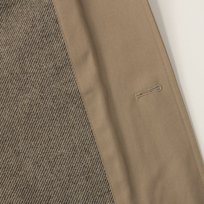 WOOL COTTON GABARDINE COAT