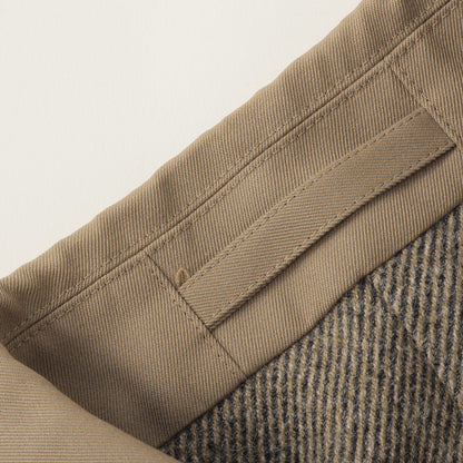 WOOL COTTON GABARDINE COAT