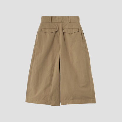 COTTON LINEN OXFORD TROUSERS