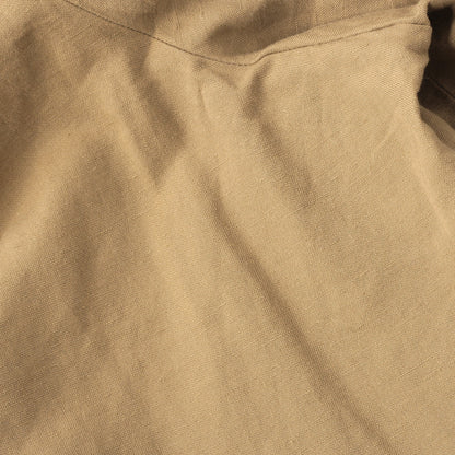 COTTON LINEN OXFORD TROUSERS
