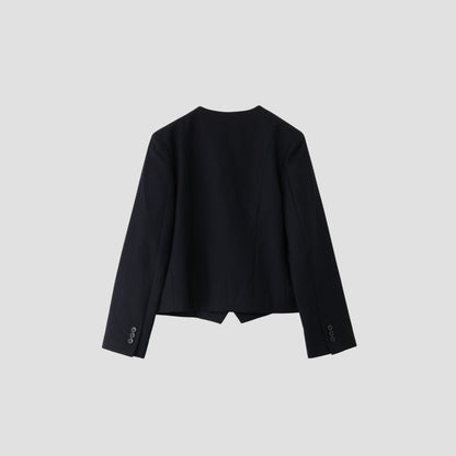WASHED WOOL SERGE JACKET