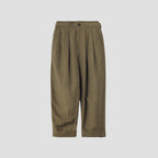 LINEN WOOL TWILL TROUSERS