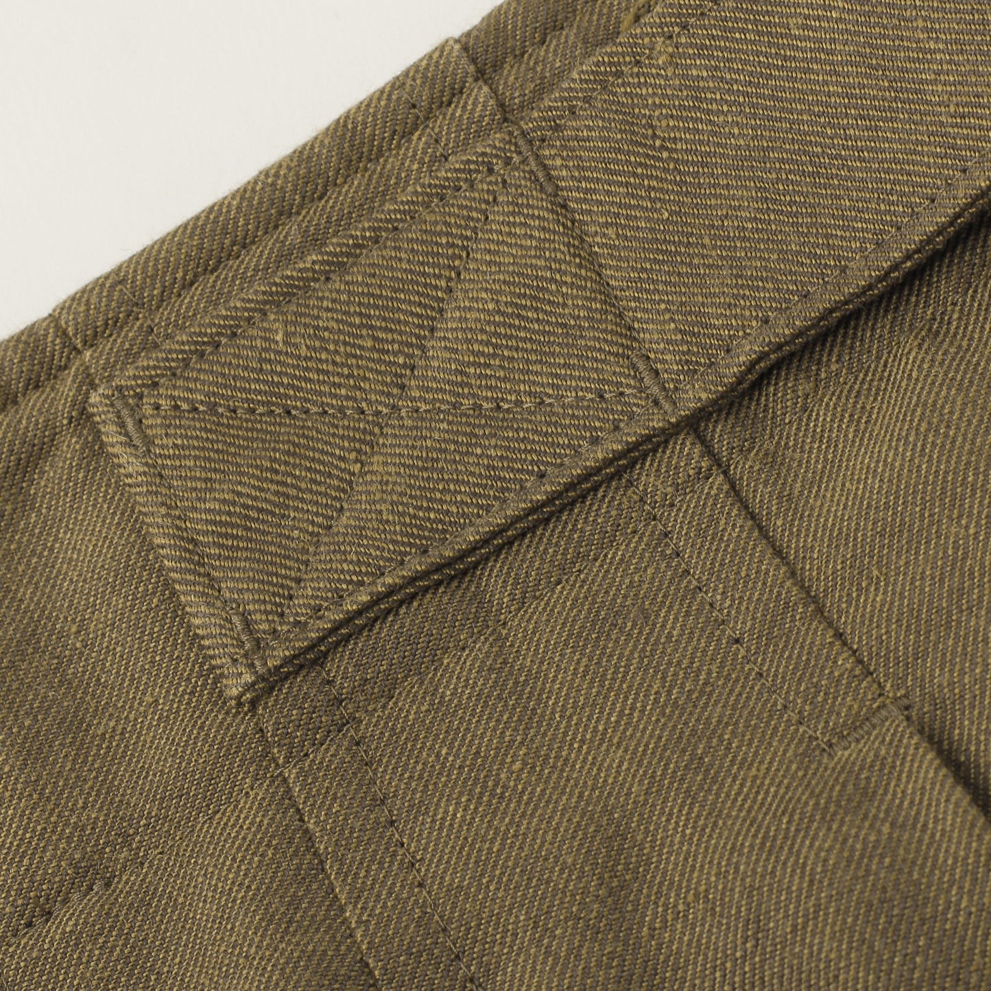 LINEN WOOL TWILL TROUSERS