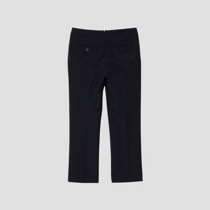WOOL LINEN POPLIN TROUSERS