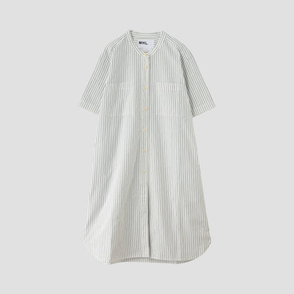 YARN DYE COTTON LINEN DRESS